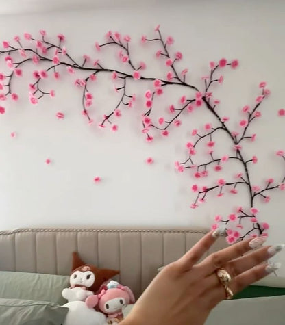 Cherry Blossom Twinkling Tree Lighted Vines for Room 🌙🌸 Decorate Your Home 🏡