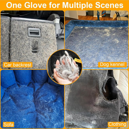Pets Hair Remover Gloves Easy To Use (Buy 1 Get 1 Free)