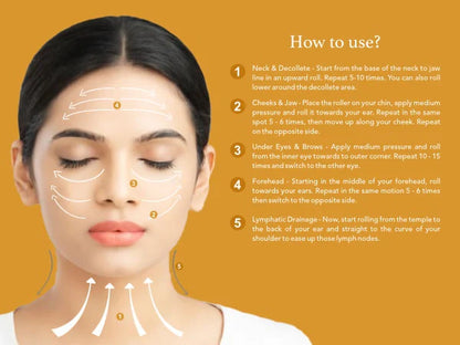 24K Gold T-Shape Vibrating Face Massager Glow Your Skin🌟50% OFF🌟