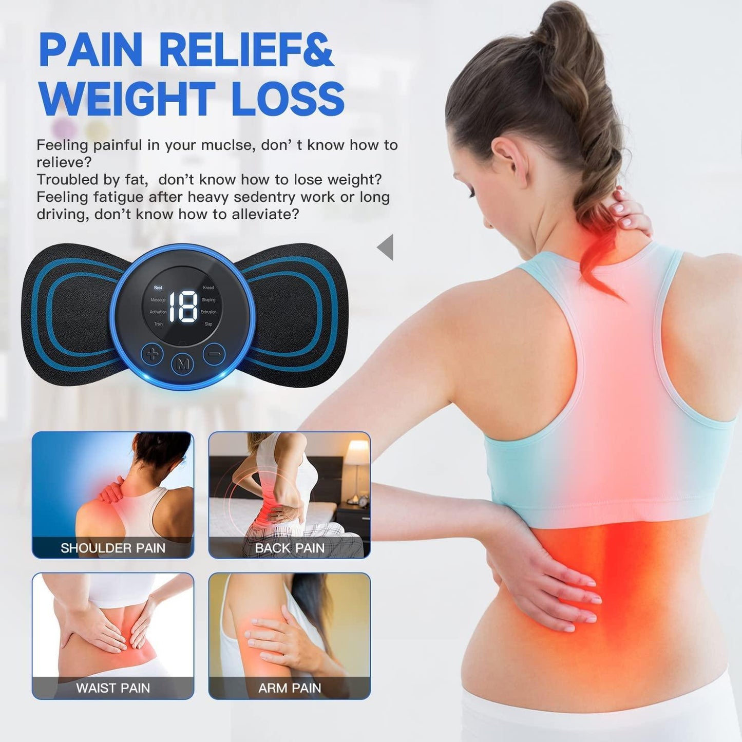 Smart Wireless Full Body Massager for Pain Relief