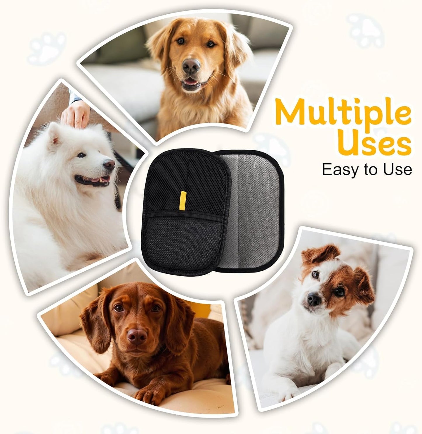 Pets Hair Remover Gloves Easy To Use (Buy 1 Get 1 Free)