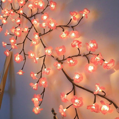 Cherry Blossom Twinkling Tree Lighted Vines for Room 🌙🌸 Decorate Your Home 🏡