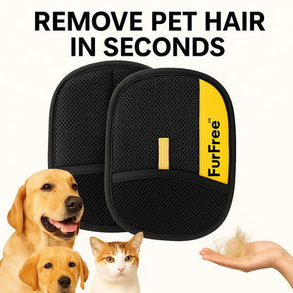 Pets Hair Remover Gloves Easy To Use (Buy 1 Get 1 Free)
