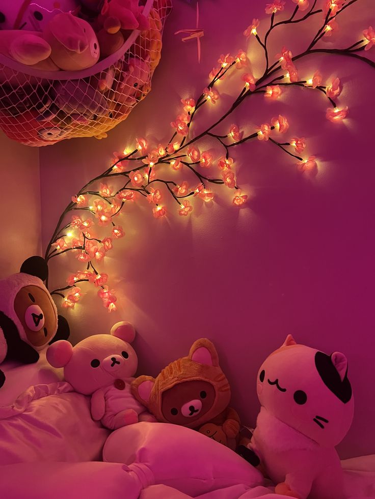 Cherry Blossom Twinkling Tree Lighted Vines for Room 🌙🌸 Decorate Your Home 🏡