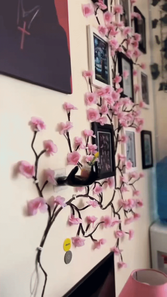 Cherry Blossom Twinkling Tree Lighted Vines for Room 🌙🌸 Decorate Your Home 🏡