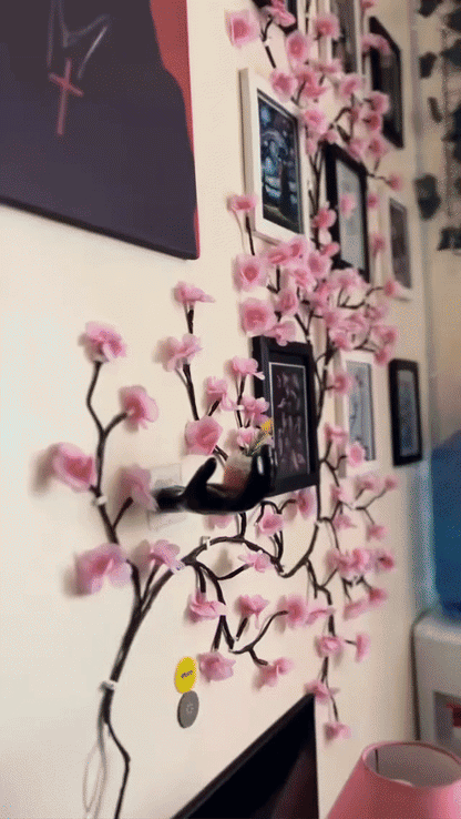 Cherry Blossom Twinkling Tree Lighted Vines for Room 🌙🌸 Decorate Your Home 🏡