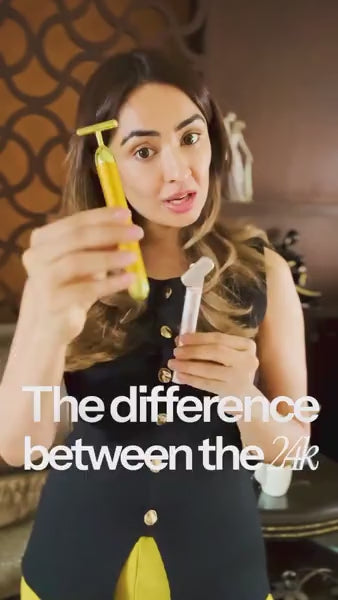 24K Gold Energy Beauty Bar Electric Facial Massage Roller 🌟50% OFF🌟